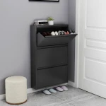 Top sale cheap and hot 3 tiers storage matel shoe cabinet shoe shelf shoe rack