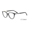 Top Selling Acetate with Metal Anti Blue Light Computer Glasses Mobile Phone Blue Light Blocking Protection Round Eyeglasses