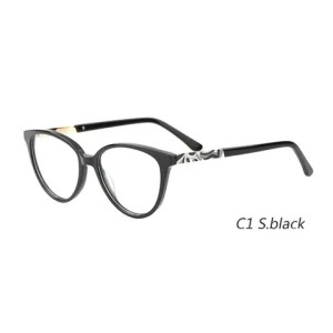 Top Selling Acetate with Metal Anti Blue Light Computer Glasses Mobile Phone Blue Light Blocking Protection Round Eyeglasses