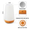 Touch Lamp, Portable Table Sensor Control Bedside Lamps with Quick USB Charging Port