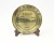 Import Trade Assurance Round Metal Gold Decorative Award Plate for Souvenir from China