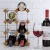 Import TRADITIONAL wine rack storage 9 bottle pine wood and metal SHABBY CHIC from China