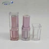 Transparent unique plastic ABS lipstick tube empty lipstick tube
