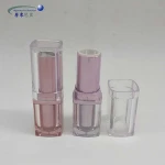 Transparent unique plastic ABS lipstick tube empty lipstick tube