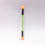 Two Heads Nail Art Tools 3D Sponge Nail Art Brush
