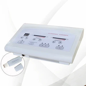 Ultrasonic &amp; ultrasound skin scrubber for beauty salon