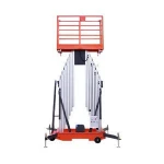 Unique upper lower platform electric aerial work platform