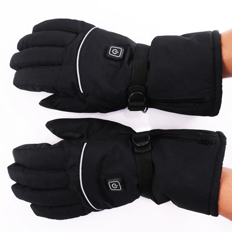 Unisex Touchscreen Rechargeable Battery Snowboard Motorcycle Winter Snow Hand Warmer Electric Heated Ski Gloves