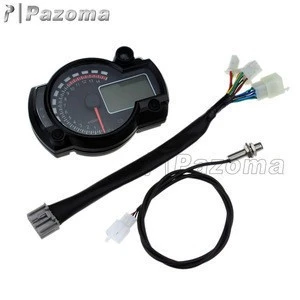 Universal Adjustable LCD Digital Motorcycle Tachometer Speedometer Odometer Instrument Panel