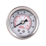 Universal Fuel Pressure Regulator+Gauge+AN6 Fuel Line Hose+Fittings Black + Red