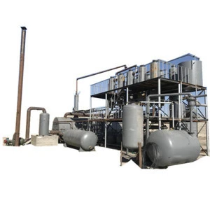 Vacuum distillation unit convert waste engine oill to diesel or base oil