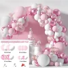 Valentines Day Birthday Party Pink Balloon Garland Arch Kit Latex Balloons