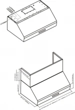 Variety of sizes wholesale Hot sale new style best selling range hood