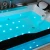 Import Villa 2 person glass waterfall square bathtub massage with adhesive pillow from China