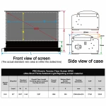 VIVIDSTORM PRO 92 inch electric floor screen for UST ALR Laser Projector wireless trigger 8K/4K UHD Projection screen sample