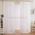 Voile fabric tulle sheer curtain white Drape Sheer Window Curtains