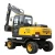 Import VTW-90 farm wheel excavator 9 ton 360 rotary wheeled excavator from China