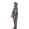Waterproof camouflage Motorcycle raincoat100%polyester PVC coated rain suit