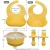 Import Waterproof Safety Silicone Baby Bibs Easily Cleaned Silicone Bowls Food Grade Silicone Spoon Fork from China