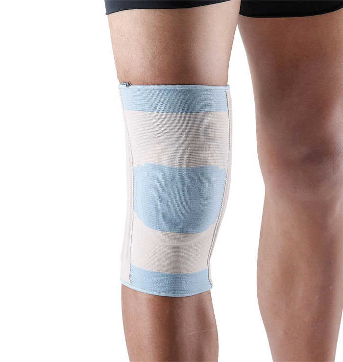 Wellcare 52021 Compression Elastic Osteoarthritis Knee Support Brace Sleeve With Silicone Cushion