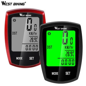 WESTBIKING Bike Computer Screen-touchable Speedometer Digital Odometer Cycling Computer Wired/Wireless Exercise Bicycle Computer