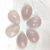 Import white agate chalcedony teardrop cabochon loose gemstone for jewelry making from China