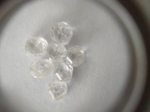 White lab grown CVD/HPHT polished loose synthetic diamond cut