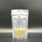 Wholesale 500g Eco friendly transparent plastic zip lock bags doypack