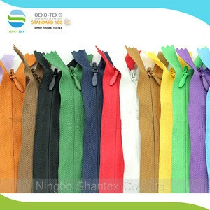 Wholesale 3# invisible close-end nylon zipper for garment