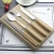 Import wholesale 410 stainless steel wooden handle flatware set with box chopstick fork knife spoon 4pcs in 1 box for kitchen gift from China