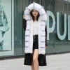 Wholesale coat coat winter 2020 mink lining luxury ladies parka fur raccoon collar