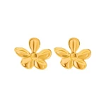 Wholesale Fashion Creative Design Stainless Steel Stud Earring Titanium Steel 18K Gold Plated Stud Earring For Women Jewelry