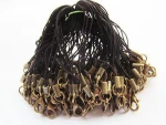 Wholesale Fashionable China Trendy Phone Black Strap Lariat Lanyard  with tone Lobster Clasp