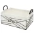 Import Wholesale handmade rectangular metal woven iron storage basket with handle from China