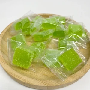 Wholesale Healthy Yummy Soft Sweet Apples fruit gummy Candy fruit gummy snacks