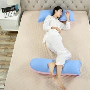 Wholesale High Quality Comfort Colorful G Shaped 100% Cotton Hug Pregnancy Support Pillow