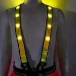 Wholesale High Quality High Visibility Night Running Cycling Riding Outdoor Activities Light Up Safety Bike Vest