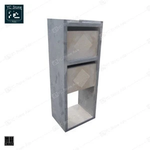 Wholesale High Quality Outdoor Blue Stones Natural Granite Stone Mailbox