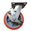 Wholesale Hot Sale 5 Inch Rotary Double locking TPR Rubber chair bed Caster wheels