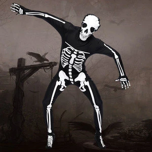 Wholesale Human Skeleton Halloween Horror Costume