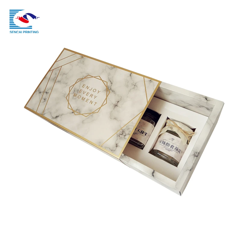 Wholesale luxury paper card confiture packaging box with printed logo