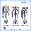 Wholesale metal trophy base ping-pong silver trophy award memento golden souvenir 2314-1 metal trophy China