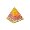 wholesale Natural Stone Citrine Crystal Orgone Pyramid Bring lucky stone Resin Decorative Craft Energy Healing