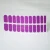 Wholesale new design glitter purple shiny strips full cover art factory long lasting patch nail polish tattoo sticker
