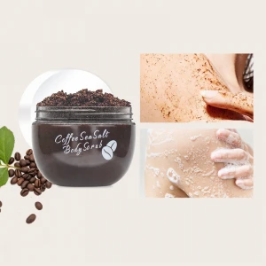 Wholesale Oem Exfoliating Body Scrub Natural Coffee Organic Face Private Label Whitening Cellulite Spa Sea Salt Scrub