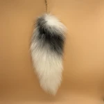 Wholesale real fox tail 35-45cm fluffy foxtail animal fur tail for decoration accessories