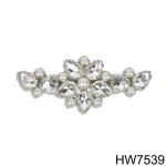Wholesale rhinestone crystal pearl buckle for hardware