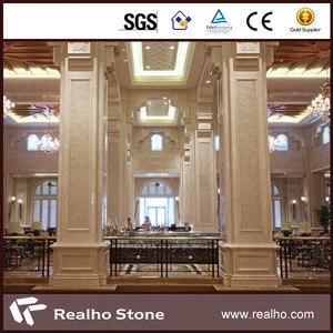 wholesale square marble columns roman pillar for decoration