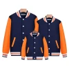 Wholesale Unisex Custom Letterman Jacket Mens Long Sleeve Fleece Baseball Jacket Plus Size Button Up Varsity Bomber Jacket