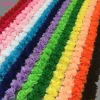 Wholesale width 5CM Multicolor Chiffon  3D Flower Lace ribbon for garment accessories